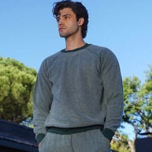 FEAT CLOTHING The Blanketblend Crewneck Unisex Sweatshirt in Rainforest, Medium